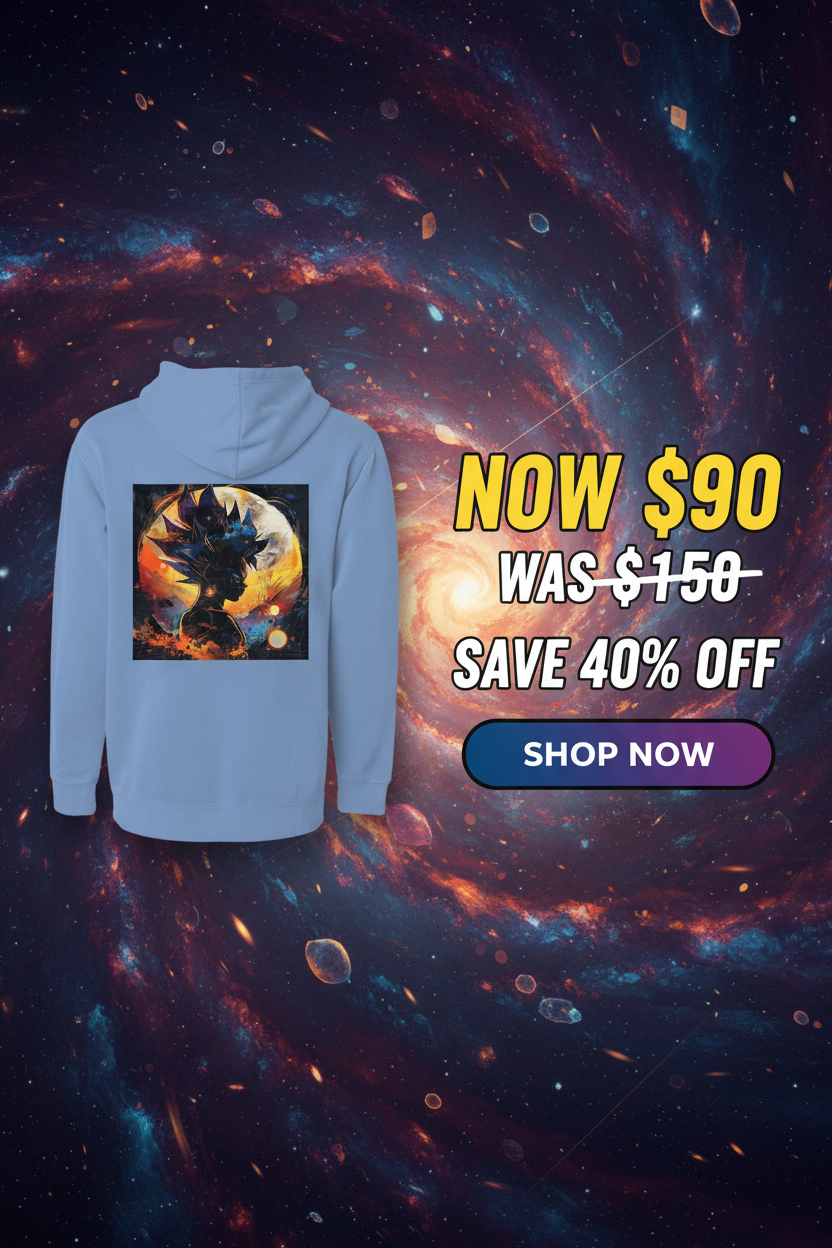 Melanin Cosmic Hoodie Sale Banner